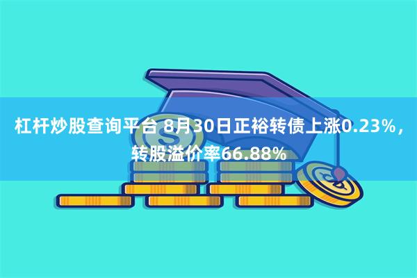 杠杆炒股查询平台 8月30日正裕转债上涨0.23%，转股溢价