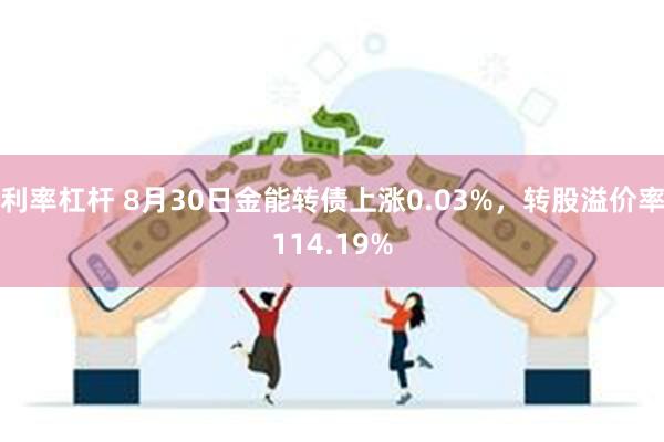 利率杠杆 8月30日金能转债上涨0.03%，转股溢价率114