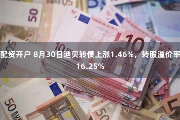 配资开户 8月30日迪贝转债上涨1.46%，转股溢价率16.